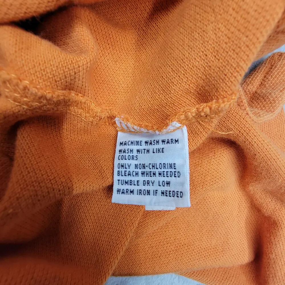 Polo Ralph Lauren Shirt Mens XLT Orange Long Sleeve Pique Cotton Tall Pony